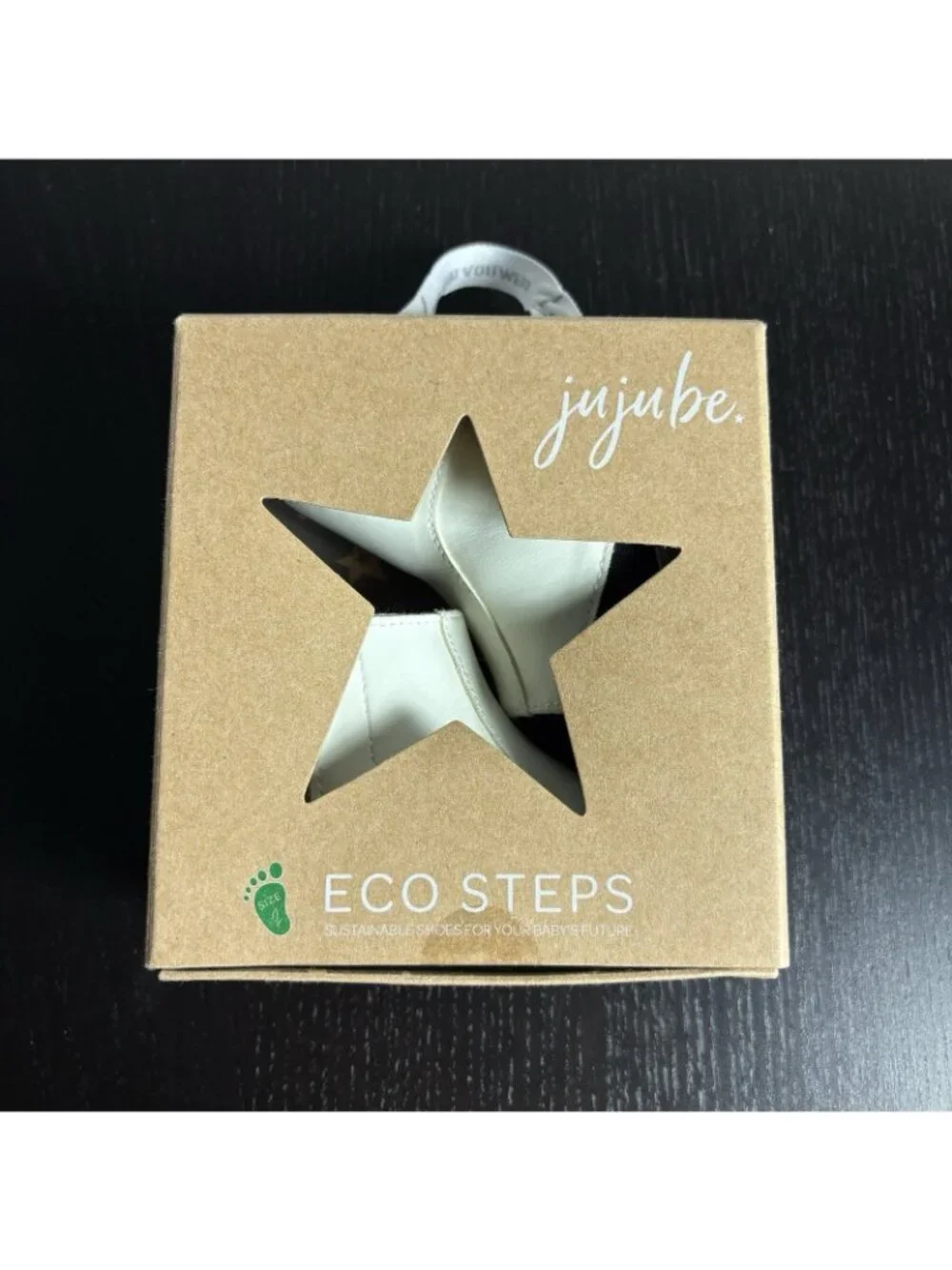 JUJUBE Size 2 White Soft Sole Baby Girl Booties Boots Eco Steps Vegan NEW